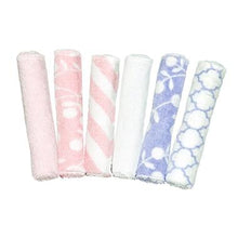 Load image into Gallery viewer, Kushies Baby Washcloths Single Ply 6 Pack