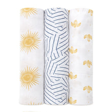 Load image into Gallery viewer, Aden + Anais Bamboo Swaddle 3pk