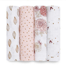 Load image into Gallery viewer, aden + anais Muslin Swaddle 4 Pk