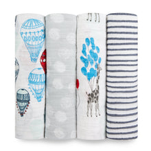 Load image into Gallery viewer, aden + anais Muslin Swaddle 4 Pk