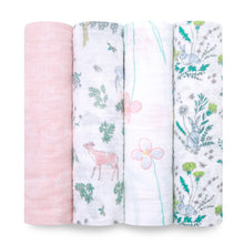 Load image into Gallery viewer, aden + anais Muslin Swaddle 4 Pk