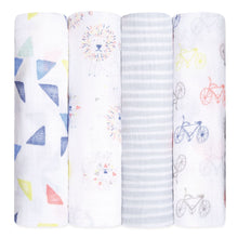 Load image into Gallery viewer, aden + anais Muslin Swaddle 4 Pk