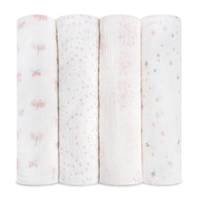Load image into Gallery viewer, aden + anais Muslin Swaddle 4 Pk
