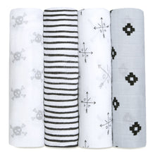 Load image into Gallery viewer, aden + anais Muslin Swaddle 4 Pk