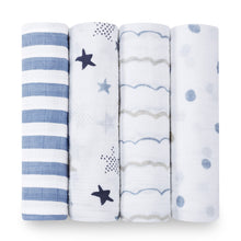 Load image into Gallery viewer, aden + anais Muslin Swaddle 4 Pk