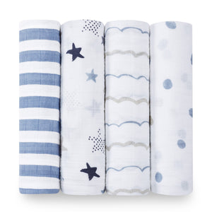 aden + anais Muslin Swaddle 4 Pk