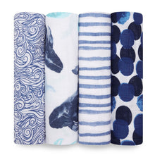 Load image into Gallery viewer, aden + anais Muslin Swaddle 4 Pk