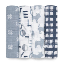 Load image into Gallery viewer, aden + anais Muslin Swaddle 4 Pk
