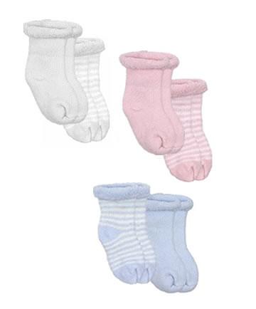 Kushies Terry Newborn Socks