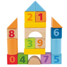 Load image into Gallery viewer, Hape Count &#39;n&#39; Build Block Set, 20pcs 12m+
