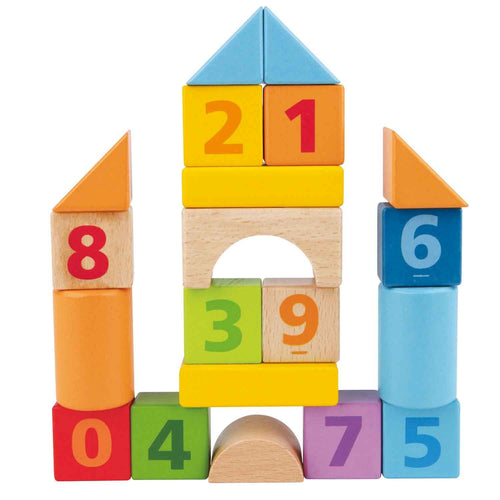Hape Count 'n' Build Block Set, 20pcs 12m+