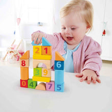 Load image into Gallery viewer, Hape Count &#39;n&#39; Build Block Set, 20pcs 12m+