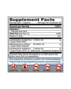Natren Healthy Trinity Dairy-Free 30 Count
