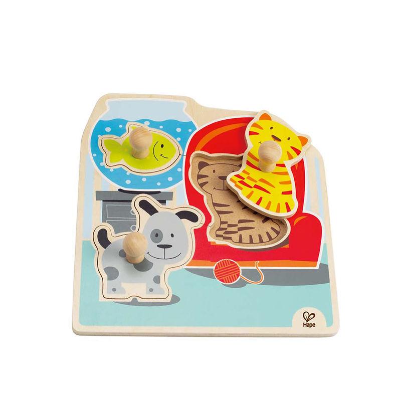 Hape Knob Puzzle 12m+, Assortment