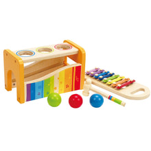 Load image into Gallery viewer, Hape Pound &amp; Tap Bench 12m+