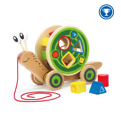 Hape Walk-A-Long Snail 12m+