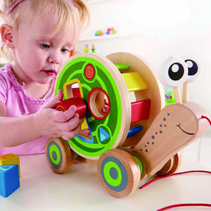 Hape Walk-A-Long Snail 12m+