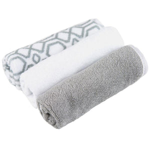 Kushies Baby Wash Cloths 3-Pack
