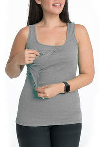 Bun Maternity Nursing Tank Top