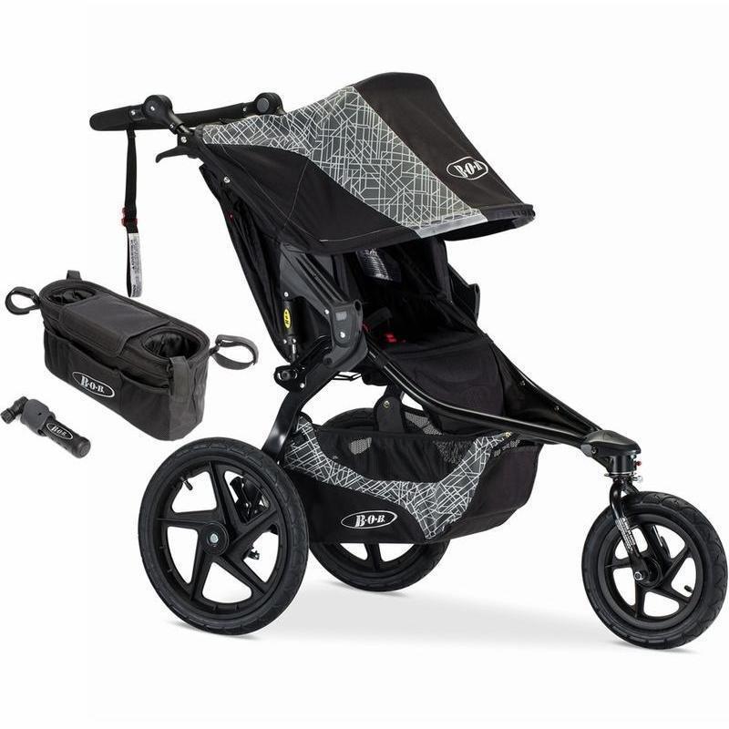 Bob Revolution Flex Tire Pump Bundle Lunar Jogging Stroller