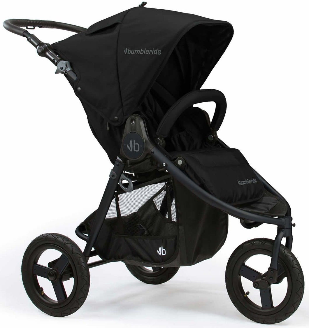 Bumbleride Indie Black Matte Stroller w/ Black Frame