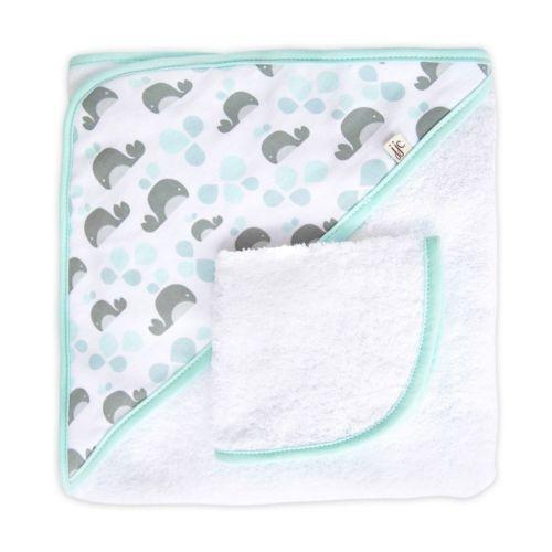 JJ Cole Hooded Towel & Washcloth Set