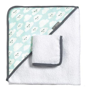 JJ Cole Hooded Towel & Washcloth Set