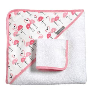 JJ Cole Hooded Towel & Washcloth Set