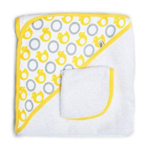 JJ Cole Hooded Towel & Washcloth Set